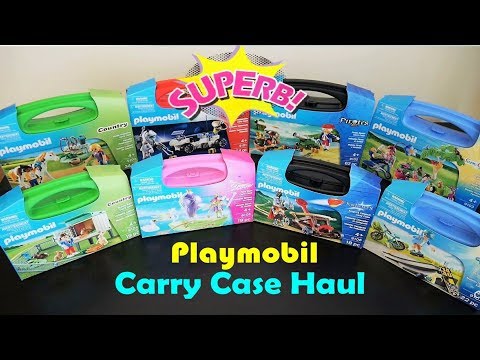 Newest Playmobil Carry Case Haul | Playmobil Carry Case Full Collection 9100-9107
