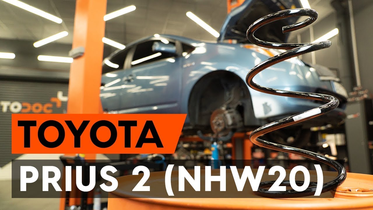 Elülső futómű rugó-csere Toyota Prius 2 gépkocsin – Útmutató