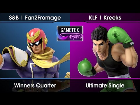 Gametek Nights ft. La Mitronnade 2 - Fan2Fromage (Captain Falcon) Vs. Kreeks (Little Mac) SSBU