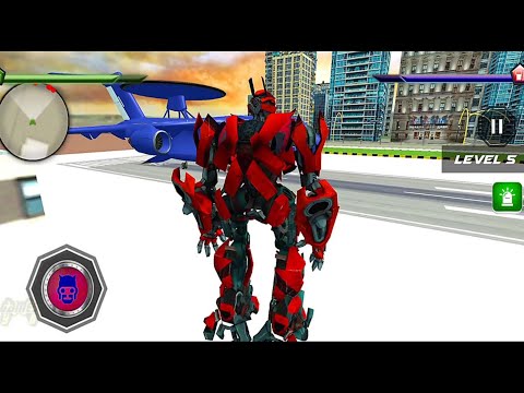 US Police Robot Car Game – Police Plane Transport (Levels 1 - 6) - Android Gameplay FHD