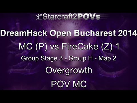 SC2 HotS - DH Bucharest 2014 - MC vs FireCake 1 - GS3 Group H - Map 2 - Overgrowth - MC