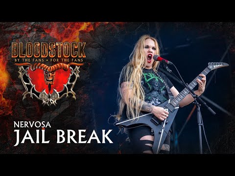 NERVOSA Unleashes Chaos with "Jail Break" at Bloodstock 2024