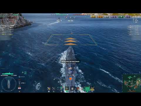 World of Warships Asturias Concealed Maneuvers first battle