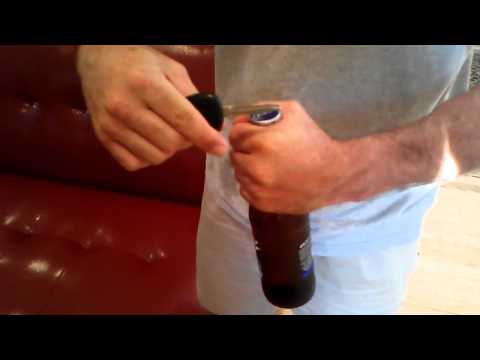 How to open a beer bottle with a car key
