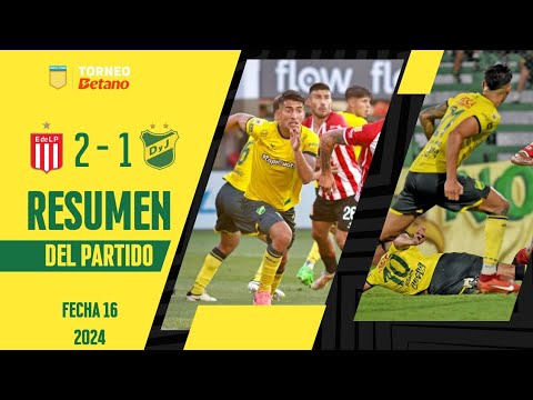 LPF 2024 - TORNEO BETANO - FECHA 16 - ESTUDIANTES  1 - DEFENSA Y JUSTICIA 0 -  RESUMEN