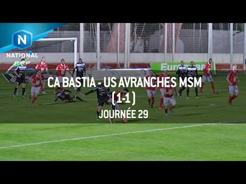 J29 - CA Bastia - US Avranches (1-1), le résumé