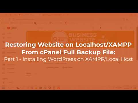 Restoring Website on Localhost, 1st Step: Local WordPress Website Installation Step by Step Guide