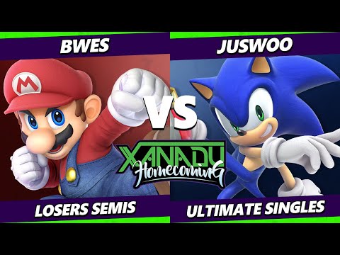 Xanadu Homecoming LOSERS SEMIS - Bwes (Mario) Vs. Juswoo (Sonic) Smash Ultimate - SSBU
