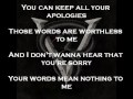 Bullet For My Valentine - Worthless (Lyric video ...