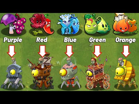 Plants vs Zombies 2 Final Boss - 6 Best Team Plants Max Level vs PvZ 2 Final Bosses Fight!