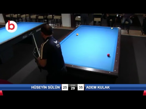 HÜSEYİN SÜLÜN & ADEM KULAK Bilardo Maçı - PLATINUM BİLARDO - 2018 CUMHURİYET TURNUVASI-2.TUR