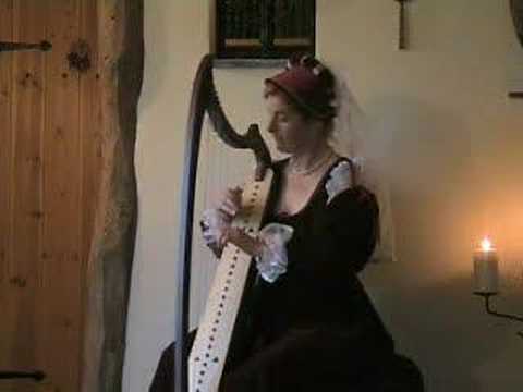 EMS  29-String Gothic Harp - Solid Walnut image 5