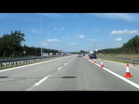 A2 Świecko - Nowy Tomyśl, oznakowanie zepsutego samochodu