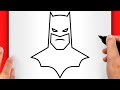 HOW TO DRAW A BATMAN DRAWING STEP BY STEP FOR BEGINNERS EASY AND SLOW