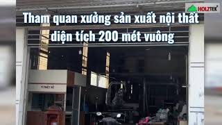Mở xưởng nội thất cần những máy móc gì? Mô hình xưởng 200 mét vuông sản xuất nội thất 4.0 | Holztek