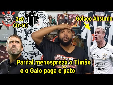 REACT CORINTHIANS 2(3)x(1)1 ATLÉTICO MG l NA RAÇA E NO TALENTO DO CALVO GUEDES