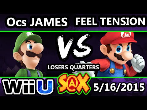 S@X Arcadian - OcS James (Luigi) Vs. Feel Tension (Ness, Mario) SSB4 LQ - Smash Wii U - Smash 4