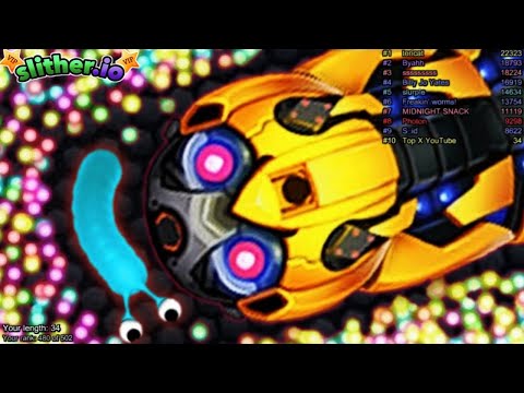 Slither.io A.I. New Epic Skin Slitherio Best Gameplay - Robot Skin - Slither.io Vip - World Record