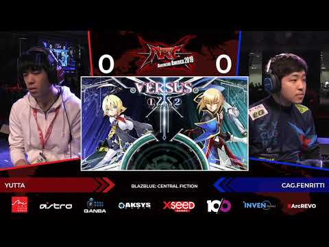 ArcRevo America 2019: Yutta vs CAG.Fenritti - BlazBlue: Central Fiction - Losers Semifinal
