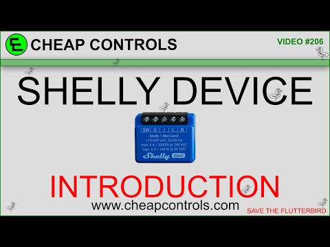 206 Shelly Introduction to the Shelly 1 Mini Gen 3 eventual control by Nextion displays