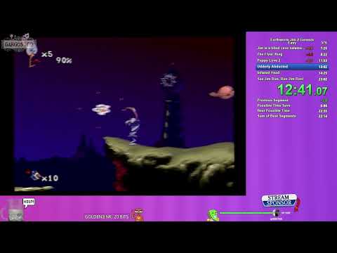 Earthworm Jim 2 Genesis 22:49 Any% Easy