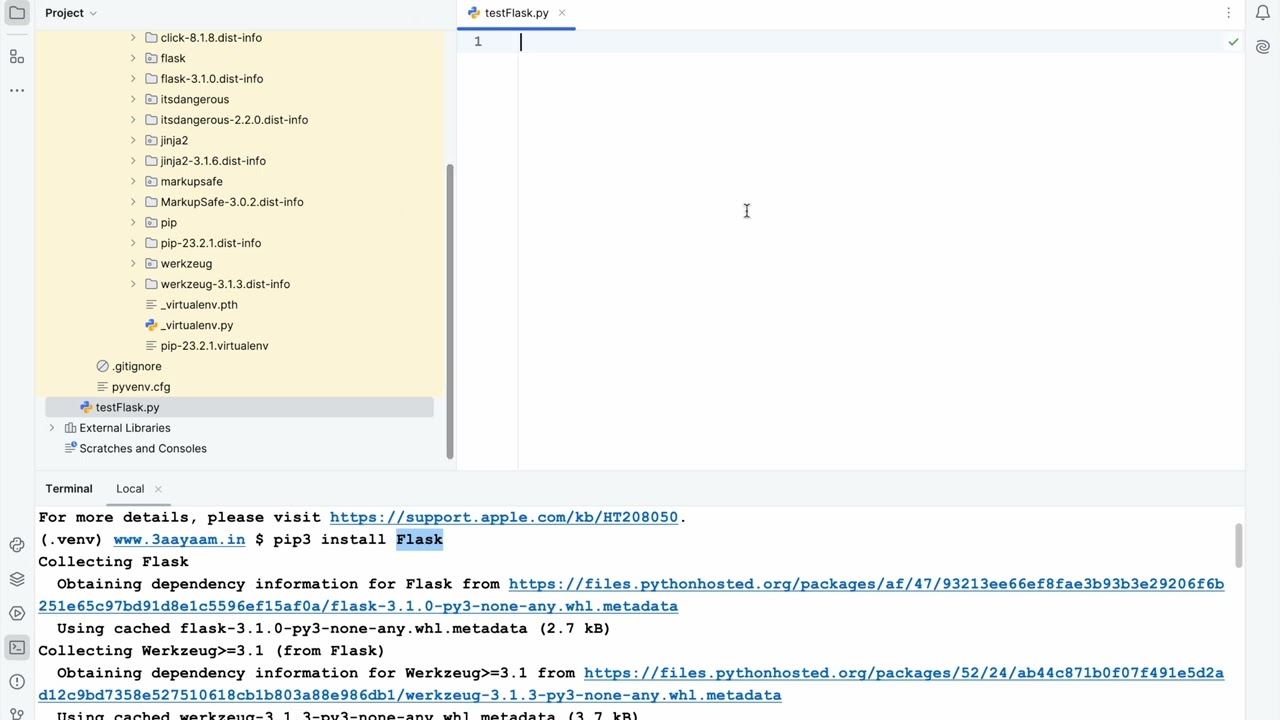 03 Install & Explore Flask library