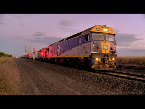 G512 & B74 Leading QUBE Ultima Broad Gauge Container Train (13/1/2021) - PoathTV Australian Railways