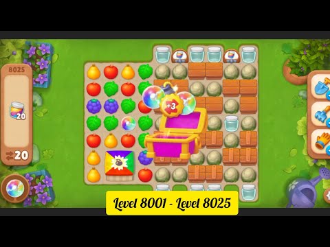 Gardenscapes ( Level 8001 - Level 8025 ) - All Puzzles - Gameplay PART - 370