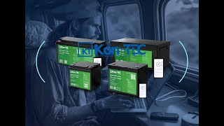 *❄️Baterie Kon-Tec KT-LFP12200-GL Green Line Lithium-železo-fosfátová LiFePO4 baterie 12V, 12,8V 200Ah, 2560Wh - Wireless BMS System + funkce ohřevu baterie | Aplikace v češtině