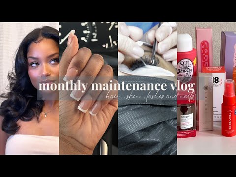 self care/ maintenance vlog | hair, skin, lashes, &...