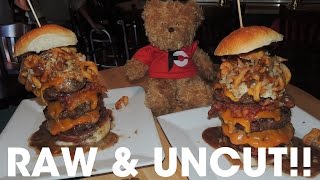 Randy vs Wayne Burger Challenge Raw & Uncut!! (Why We Add Music)