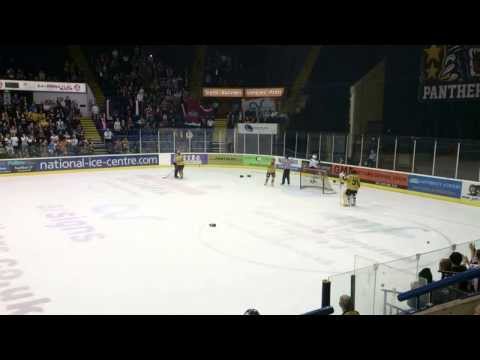 HK Dinamo Juniors from Riga V's GMB Nottingham Panthers ice hockey fight