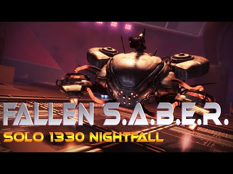 Flawless Solo 1330 Master Nightfall Fallen S.A.B.E.R. (Platinum Rank) [Destiny 2]