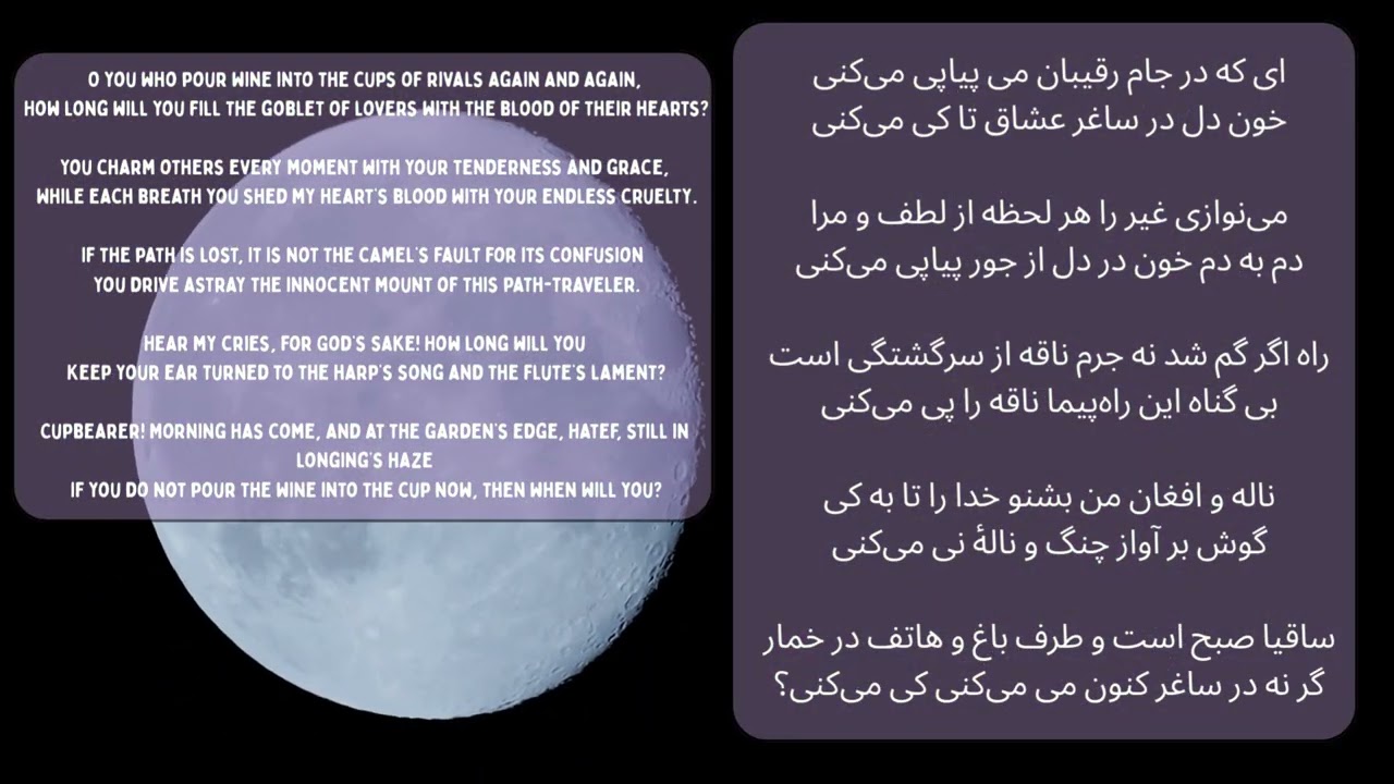 Between the Cup and the Heart A Reflection on Love, Longing, and the Ghazal of Hatef Esfahani