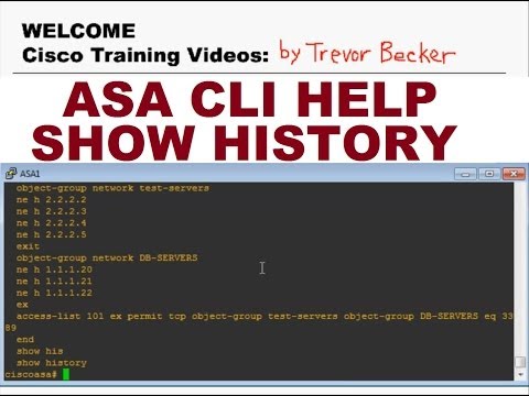 Understanding the Show History Command : Intro to ASA Firewalls : Cisco Training Videos