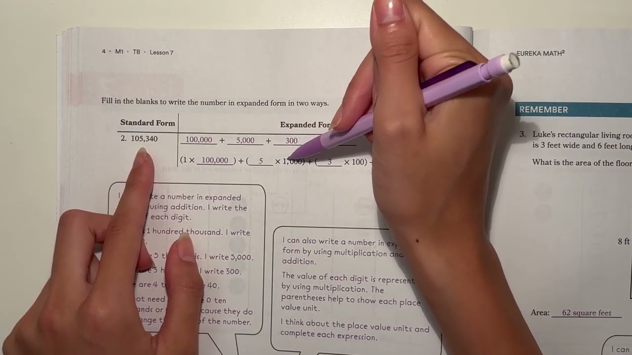 **Eureka Math Squared** Grade 4 Module 1 Topic B (Lessons 5-9)