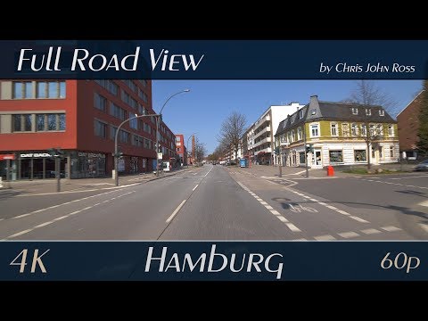 Hamburg, Germany: Barmbek-Nord - Fuhlsbüttler Straße - 4K (2160p/60p) Ultra HD