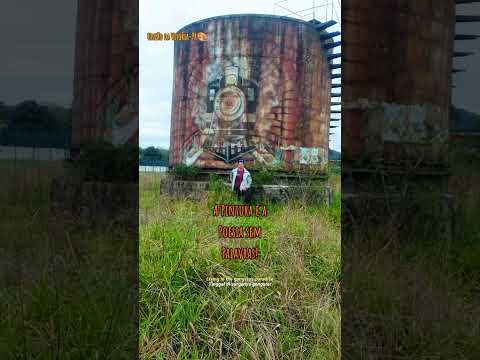 União da Vitória, Paraná. antigo tanque de combustível da Rede Ferroviária. #ferroviária #arte #art