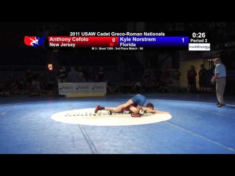 Cadet Greco 3rd 98 - Kyle Norstrem (FL) vs. Anthony Cefalo (NJ)