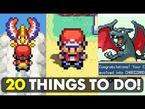 20 THINGS TO DO in Post Game After Beating Pokémon FireRed & LeafGreen
