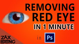 How to Remove Red Eye in ONE MINUTE! | Adobe Photoshop Tutorial