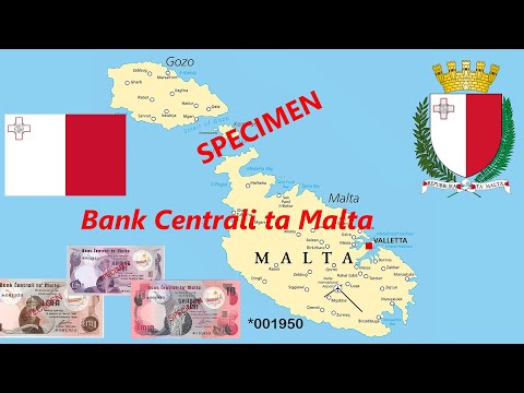 Banco Central de Malta, Banco Centrali ta Malta ESPÉCIME!! 1967
