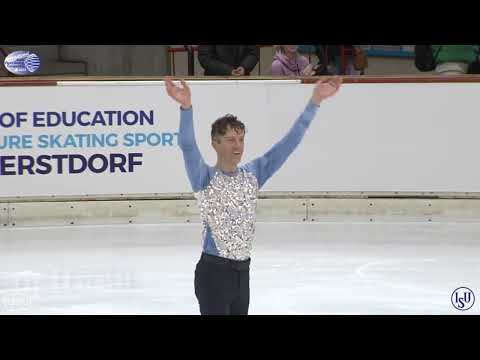 OFFICIAL - 2023 ISU Oberstdorf Adult - Silver Men II (& I) Free Skate - Jonathan Keuhl CAN = 31.64🥉