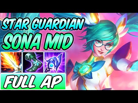 SONA MID FULL AP DARK HARVEST STAR GUARDIAN GAMEPLAY | New Build & Runes | League of Legends