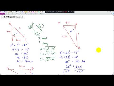 KSSM Form 1 13.1 Pythagoras' theorem