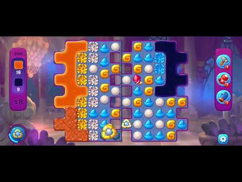 Fishdom gameplay level 2091