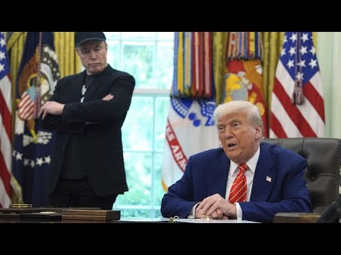 Video Thumbnail: Trump verabschiedet Elon Musk im Oval Office