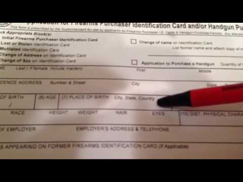 Applying for a New Jersey firearms ID card and pistol permit
