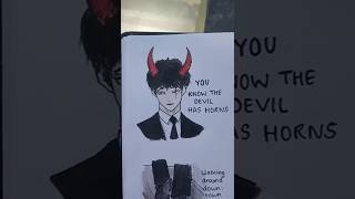 subscribe for more 💗 ,devil in disguise lyrics art 🎨 #shorts #art #music