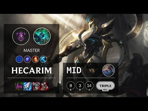 Hecarim Mid vs Yasuo - EUW Master Patch 11.24b